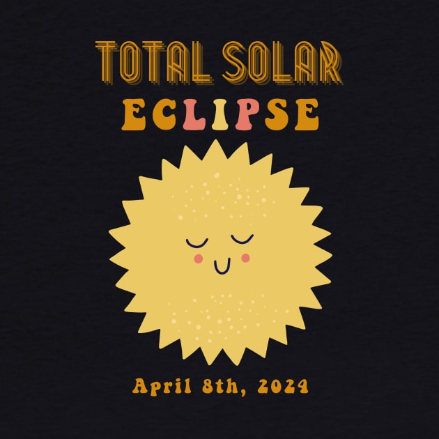 TOTAL Solar ECLIPSE April 8, 2024 Cute Solar by Chahrazad's Treasures